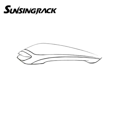 Sunsing New Design Universal ABS Car Roof Boxes Car Top Box Accessories with Roof Mount Car Rack and Rail