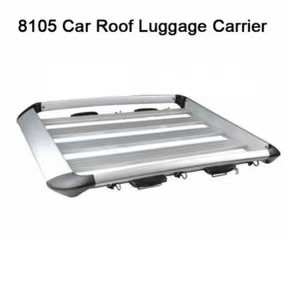 SunSingRack 8105 Hot Sale SUV 4x4 Roof Mount Basket Durable Aluminum Alloy and Nylon Luggage Carrier with Locks