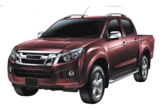 Black Aluminum Roof Rack Cross Bars Roof Side Rails For Isuzu D-MAX 2012+