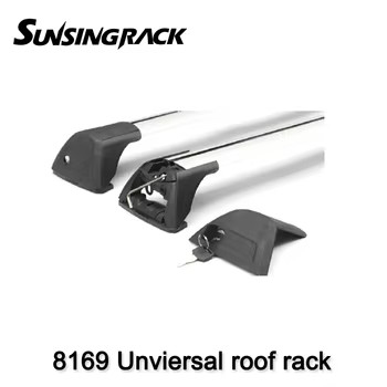 SunSingRACK 8169 Durable Aluminum Alloy 4X4 Cross Bar Luggage Roof Rack Car Roof Mount Accessory with Locks