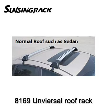SunSingRACK 8169 Durable Aluminum Alloy 4X4 Cross Bar Luggage Roof Rack Car Roof Mount Accessory with Locks