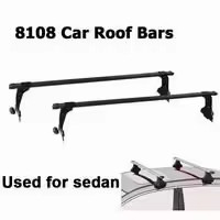 Sunsing 8108+B1 Aluminum Car Roof Cross Bars Universal Accessories to Flush Rails Big Clamp Open with Roof Mount Rack