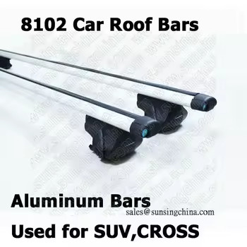 8102B+B3 Durable Zinc-Plated Steel  Roof Cross Bars Universal 4x4 Accessory for Travel with Raised Rails