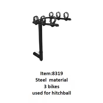 8319 Universal Steel Car rear trunk Durable Bike Carrier for 3 Bikes and Travel Luggage Used for hitchball