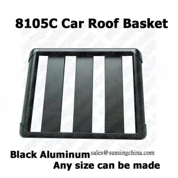 SunSingRack 8105 Hot Sale SUV 4x4 Roof Mount Basket Durable Aluminum Alloy and Nylon Luggage Carrier with Locks