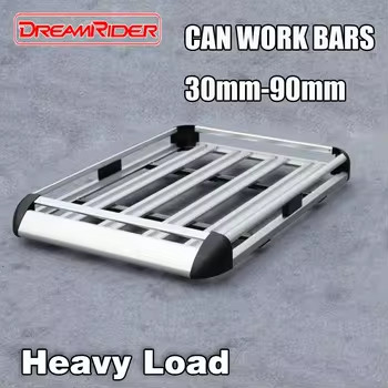 DREAMRIDER 8105D Aluminum Steel Nylon Roof Rack Durable Car Luggage Carrier for SUV 4x4 Universal Raised Rails