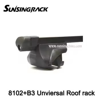 8102+B3 Universal Steel Roof Cross Bars Zinc Plating Double Sides 4x4 Car Rack Accessories for Roof Mounting