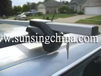 Sunsing 8114B+B4 Aluminum Square Roof Cross Bars Universal Roof Raised Rails with Locks High Cost Performance Roof Mount