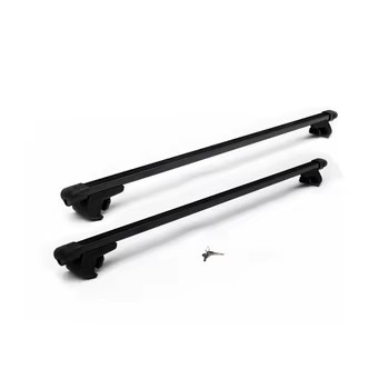 8114+B3 Steel Car Roof Cross Bars Universal Roof Raised Rails Zinc Plating Double Sided Travel Accessory  Car Rack