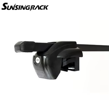 8114+B3 Steel Car Roof Cross Bars Universal Roof Raised Rails Zinc Plating Double Sided Travel Accessory  Car Rack